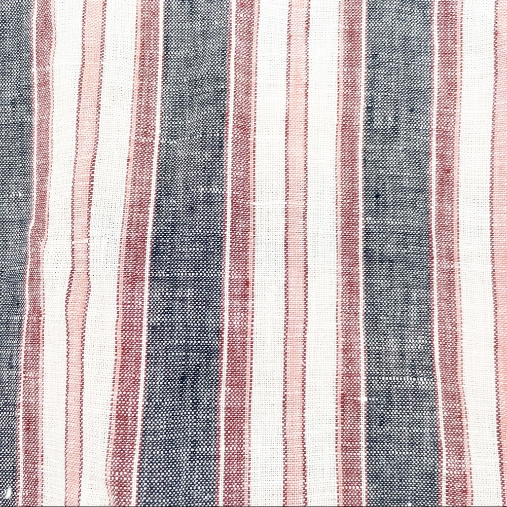 Frame Striped Linen Bib Buttondown Shirt Small - Picture 4 of 7
